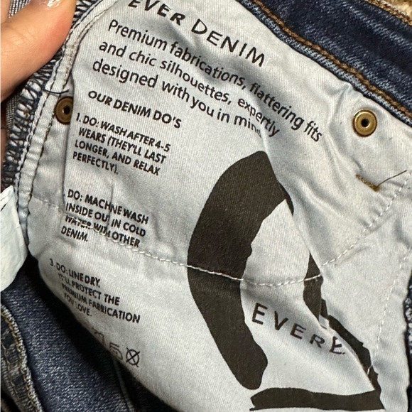 Evereve The Ever Straight Blue Jeans Size 25 - Picture 8 of 8